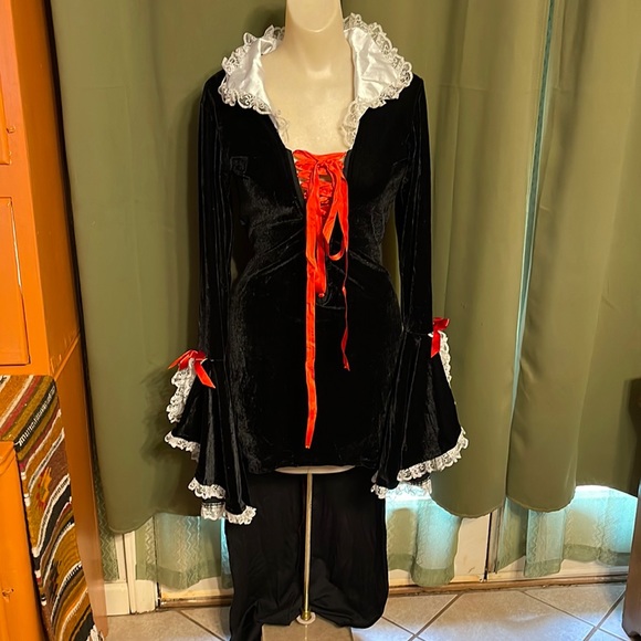 Foreplay Dresses Vintage Foreplay Velvet High Low Vampire Dress